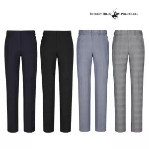 [비버리힐스폴로클럽]남성 선염체크 밴딩 슬랙스 팬츠 SL073