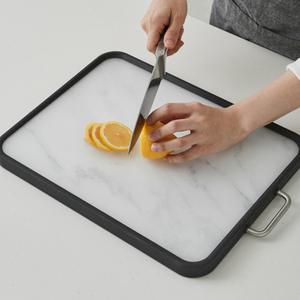 한샘 양면 스텐 도마 블랙