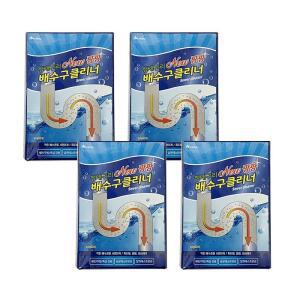 [하비비] 하비비 NEW팡팡 배수구 클리너 세정제 4박스 12포
