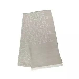 [구찌]케이스포함] 남녀공용 Jacquard 투톤 양면 스카프(165904 3G646 9500)