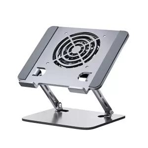 접이식 노트북거치대 알루미늄 17인치 높이조절 쿨러 휴대용 받침대 쿨링패드 ONA-P40F