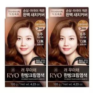 [려] 려 우아채 멋내기 새치크림 120g * 2개 오렌지브라운7O