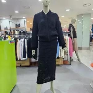 시슬리/애플아울렛/직수입 뜨개 집업 가디건 3F-143WM500G