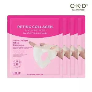 CKD [4매/콜라겐팩]레티노콜라겐 저분자300 하이드로겔 탄력광채 마스크 31g (정가 20,000원)