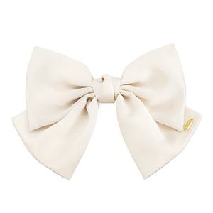 LALA J 새틴 리본 헤어핀 - 화이트 (JALJHP3BS803FA000)