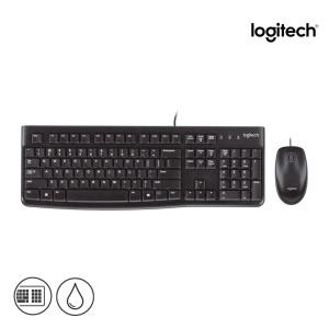 로지텍코리아 MK120 사무용 유선 키보드 마우스 세트 블랙 정품