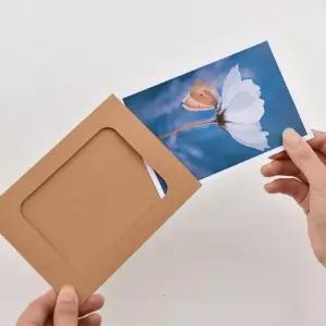 프레임 엽서 포토 가랜드 페이퍼 인화 10P세트 크라프트 종이 액자 4x6 사진