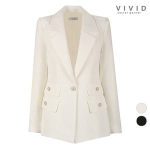 여성 주머니장식 봄가을 정장 자켓