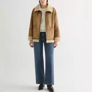 하이넥 시어링 무스탕 자켓 SWUJKO42010