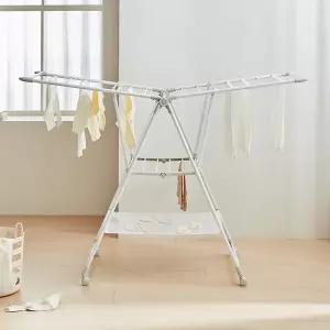 [한샘] 양날개 베이직 메쉬형 건조대 1단