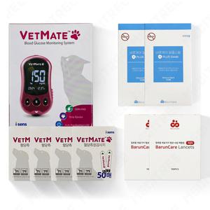 벳메이트 반려동물용 혈당측정기 혈당계+시험지200매+침200개+솜200개 세트