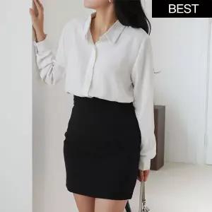 [체인지]링클프리 히든버튼 여성 오피스룩 정장 면접 셔츠 블라우스 10color