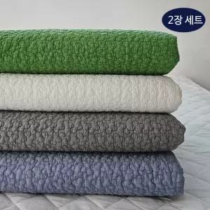 { 2장세트 } 순면 60수아사 피그먼트 이불겸 패드 Q(150X200)