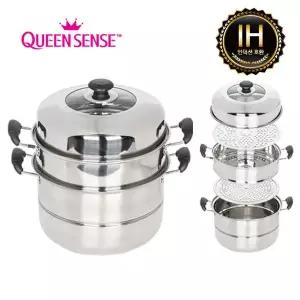[퀸센스]세신퀸센스 센싱 인덕션 26CM 2단찜냄비