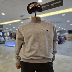 [지프] 지프 아플리케 캠프곰 맨투맨  티셔츠 JQ8TSU842