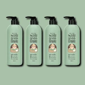 [기타] 라끄베르 때필링 살국수 때밀이 바디필링 녹차탕 500ml 4개