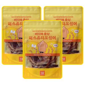 조미오징어 버터에 퐁당 페스츄리 오징어 120g x 3개
