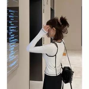 [다바걸][D&B made] 유타골지배색티