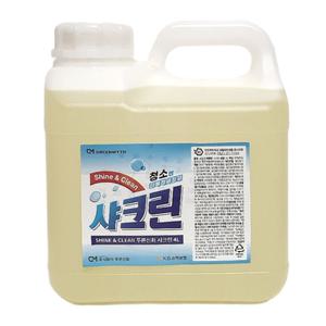 샤크린4L 주방 기름때 가스렌지 후드 바닥 제거 청소 세제 찌든때 불판 오븐 클리너