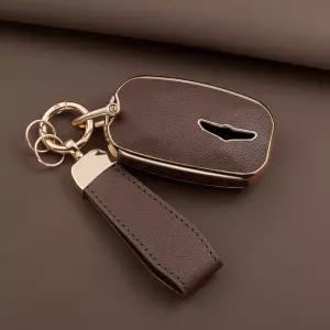 제네시스 GV80 쿠페 호한 가죽 TPU 차 키케이스 스마트 키홀더