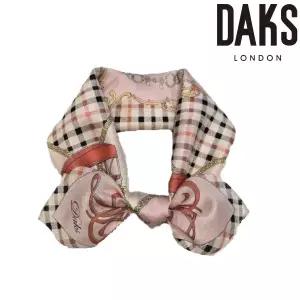 [롯데백화점]닥스 마차 포인트 면실크 미니사각스카프 DYD2501PK