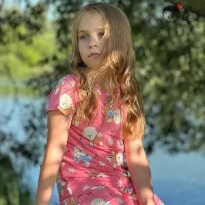 [보리보리/알럽키즈]쿨 아이스 핑크비숑 5부 주니어 잠옷 실내복