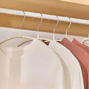 베스트하임 제넥스 어깨뿔방지 논슬립 옷걸이 5P 라운드 와이셔츠 니트 바지걸이 치마 집게 행거