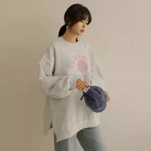 [하프클럽/]리터 캐주얼 트임 맨투맨 티