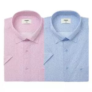 [갤러리아] 레노마셔츠(반소매일반핏)25신상 펜슬라인 미니멀 서커셔츠2종택1 RPUSG1-271-PK