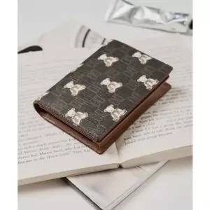 [갤러리아] DCWA5F793 닥스 브라운 패턴 소가죽 카드지갑