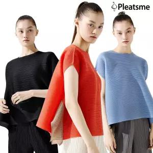 (한정수량! 균일가 39천원) 플리츠미 플레어 배색 블라우스