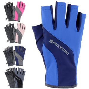 INCON 플레어 쿨 투톤 스포츠 여름 등산 반장갑 자전거장갑 아웃도어 등산용 글러브
