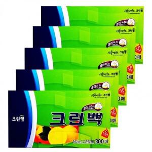 미리 준비하세요 고급 크린랩 크린백(17cmx25cmx300매) 유용한 주방용품