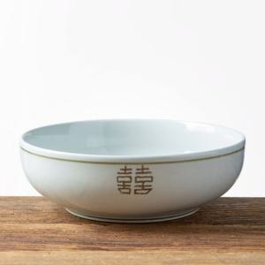 이천도자기 희고백자 넓은 비빔기 24.5cm 그릇 식기 덮밥그릇 우동기 라면 냉면기