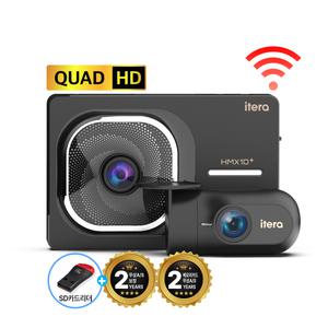 아이테라 QHD WIFI 블랙박스 2채널 32G HMX10 스마트폰연동 무상 AS 2년 ADAS 초절전 주차대기 127일 셀프장착