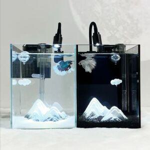 베타 어항 미니 고급 물멍 인테리어 탁상용 수조