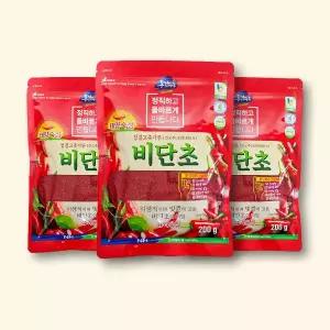 영월농협 동강마루 청결 고춧가루 비단초 200g x 3팩 / 국산 태양숙성초