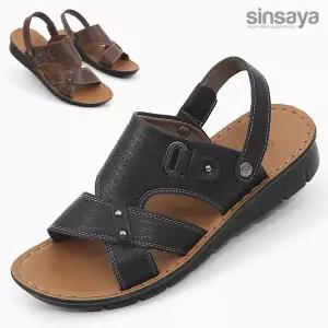 [신사야]크로스장식 슬리퍼겸용 남성샌들 25S052