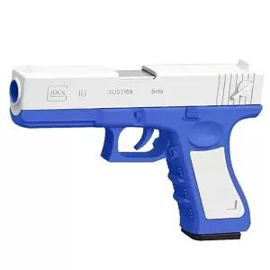 UB 탄피 배출 어린이 장난감 글록 권총 탄피 소음기 너프건 화이트블루