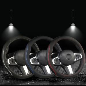 자동 차 논슬립 핸들 커버 차량 운전대 가죽 카바 BMW 모닝 벤츠 K5 스파크 아반떼