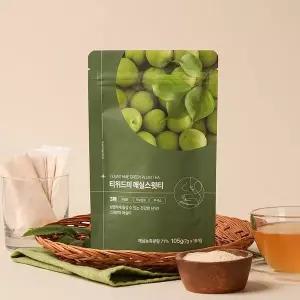 [오렌지나무]매실스윗티 무설탕 스테비아 매실 티백 105g 스틱형 건강차 선물