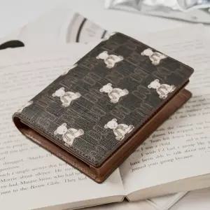 [닥스](강남점)DCWA5F793W3 [DAKS BEAR] 브라운 패턴 소가죽 카드지갑