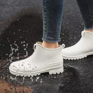 남자 2컬러 베이직 레인부츠 숏 장화 앵클부츠 남성레인부츠 남성앵클장화 첼시장화 숏레인부츠