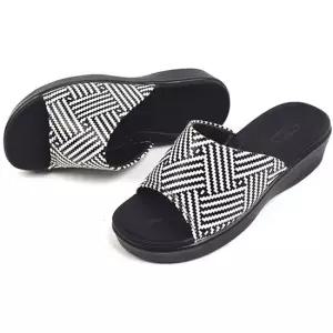 체크슬리퍼 굽높은 통굽 사무 실내화 여성샌들 웨지힐 여성슬리퍼 여자슬리퍼 통굽슬리퍼