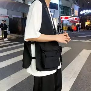 스트릿 포켓 베스트 워크웨어 캐주얼 스트릿 여름 (WFJSM4M)