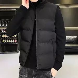 베이직 패딩 베스트 남성조끼 하이넥 점퍼 보온 (WFJSM72)