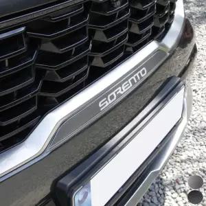 기아 쏘렌토 전면 그릴 하단 알루미늄 포인트 커버 몰딩 MQ4 전기 후기