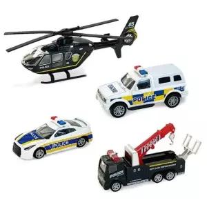 이종욱완구 자동차장난감 TEAM팀4 경찰차세트 경찰차 장난감 완구 (WFJWKLQ)