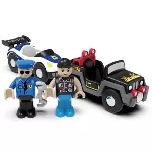 미카포트 교통놀이 수동 경찰차와 도둑차 자동차장난감 (WFJWKLZ)