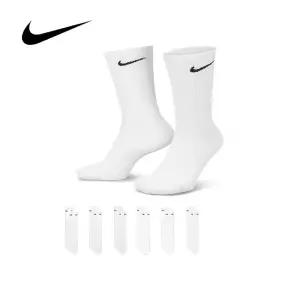나이키 스우시 양말 SX7666-100 6입 크루 삭스 중목 언더웨어